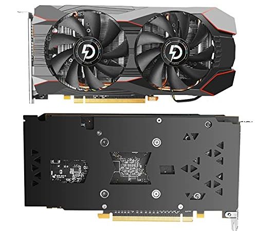 AMD RX580 8 GB Schede Graficiche, 256Bit 2304SP GDDR5 1340/7000 Mhz Schermi Video, RX 580 GPU Desktop Computer Game Videocard Adatto per BTC/ETH Mining (RX580 8G)