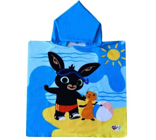 BING - Poncho con cappuccio Asciugamano da spiaggia Mare e piscina Accappatoio in microfibra 55X110 cm asciugatura rapida, ultra morbido (Bing)