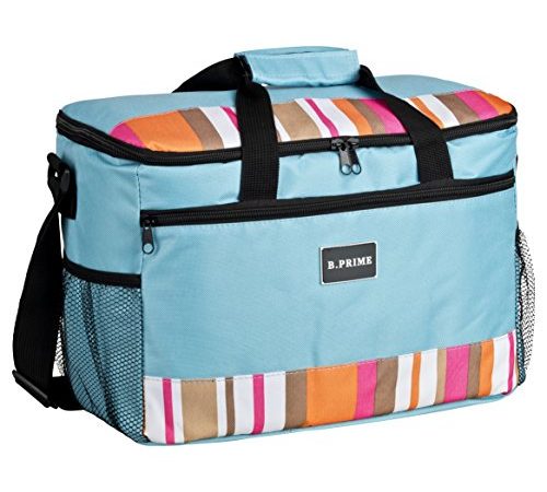 B.PRIME Borsa Termica 20L Classic - Blu - 36 x 26 x 22 cm - Borsa isolante I Borsa termica I Borsa da picnic I Borsa frigo I Borsa da campeggio I Picnic I Outdoor I Viaggi I Acquisti I Auto I Sport