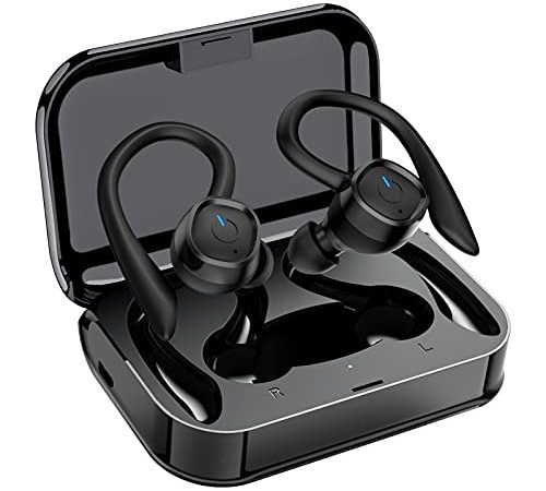 Cuffie Bluetooth, Auricolari Wireless Sport 5.0 Auricolari In-Ear Impermeabili IPX7 Cuffia in-ear 60 Ore di Ascolto Controllo Touch per Android ios