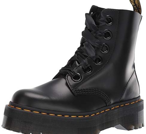 Dr. Martens, bovver, Winter Boots Donna, Black, 39 EU