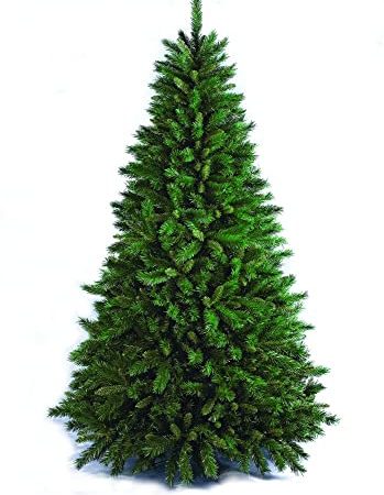 Flora New Tiffany Albero di Natale, Sintetico, Verde, 210 cm