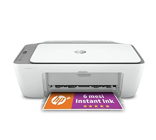 HP DeskJet 2720e, Stampante Multifunzione, 6 Mesi di Inchiostro Instant Ink Inclusi con HP+