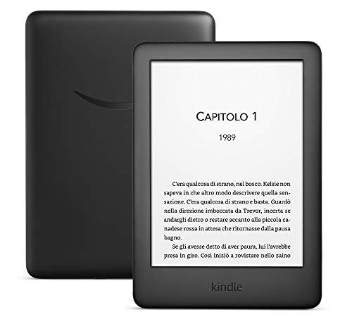 Kindle, ora con luce frontale integrata - senza pubblicità - Nero