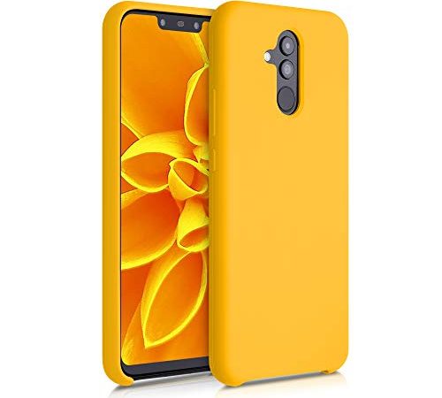 kwmobile Custodia Compatibile con Huawei Mate 20 Lite - Cover in Silicone TPU - Back Case per Smartphone - Protezione Gommata Giallo Zafferano