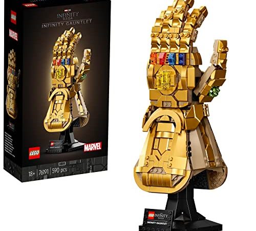 LEGO Super Heroes Marvel Guanto dell’Infinito di Thanos, Modello da Costruzione Avengers da Collezione, Regalo per Adulti, 76191