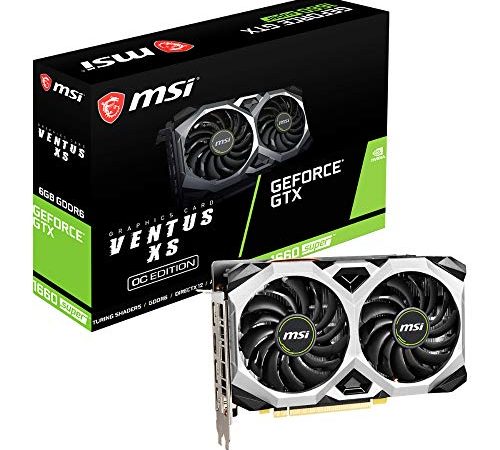 MSI GeForce GTX 1660 SUPER VENTUS XS OC Scheda Grafica 6GB, Nero