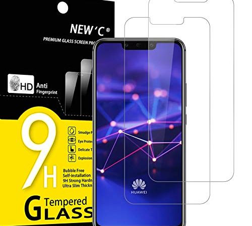 NEW'C 2 Pezzi, Vetro Temperato Compatibile con Huawei Mate 20 Lite, Honor Play, Pellicola Prottetiva Anti Graffio, Anti-Impronte, Durezza 9H, 0,33mm Ultra Trasparente, Ultra Resistente