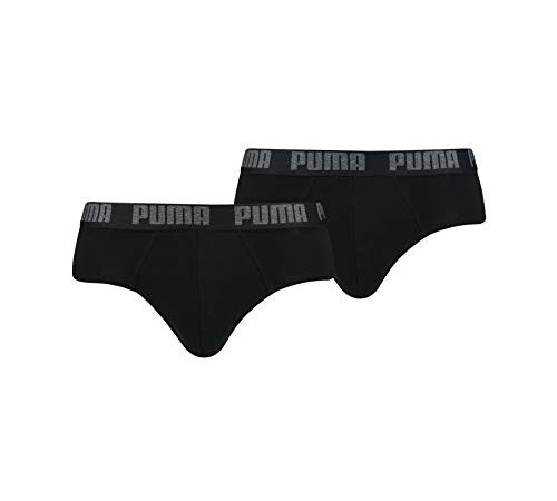 Puma Basic Brief 2P Slip, Nero, L