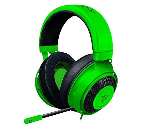 Razer Kraken Gaming Headset Le Cuffie Cablate per Il Gaming Multipiattaforma per PC, PS4, Xbox One + Switch, Driver da 50 mm, Cavo Audio da 3.5 mm con Controlli su Filo, Verde