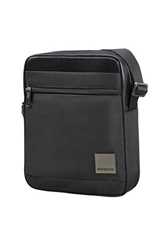 Samsonite Hip-Square - Tablet Cross-over M 7.9" Borsa Messenger, 25 cm, 3.5 liters, Nero (Black)