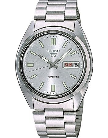 Seiko Orologio Analogico Automatico Uomo con Cinturino in Acciaio Inox SNXS73