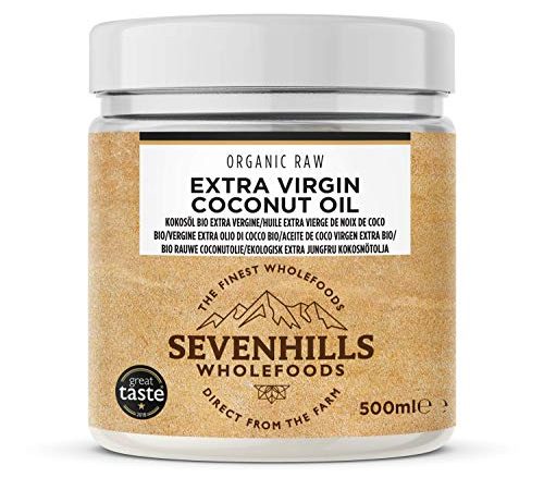 Sevenhills Wholefoods Crudo Vergine Extra Olio Di Cocco Bio, Spremuto A Freddo 500ml (vasca)