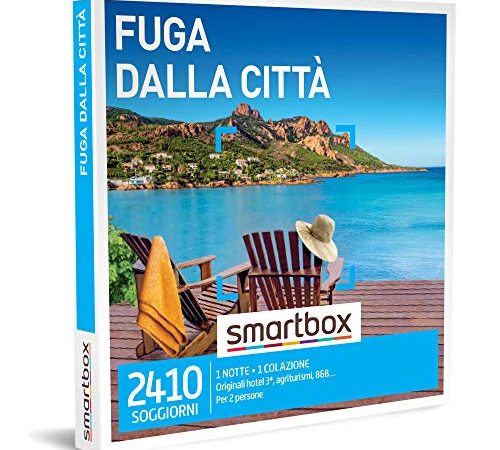 smartbox - Cofanetto Regalo Fuga dalla Città - Idea Regalo Originale - Una Notte con Colazione per 2 Persone