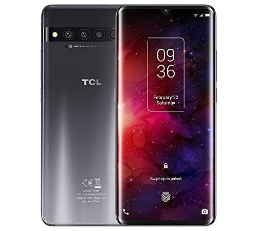 TCL 10 Pro Smartphone,6 GB 128 GB Telefono Cellulare,Processore Octa-core Qualcomm Snapdragon 675,Display AMOLED Curvo FHD+ NXTVISION da 6,47",Fotocamera Quadrupla AI da 64 MP, NFC, Grigio