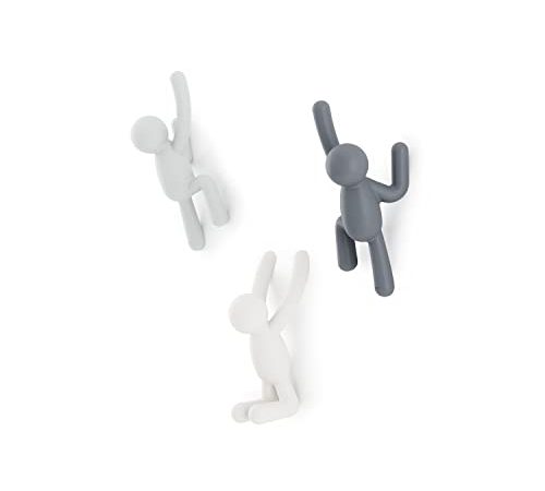 Umbra Buddy Ganci da parete, Set di 3, Colori assortiti #2