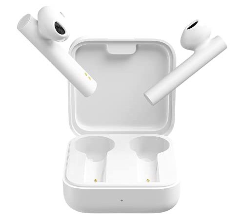 Xiaomi - Mi True Wireless Earphones 2 Basic, Auricolari wireless Bluetooth, con scatola di ricarica, portatili, bianco