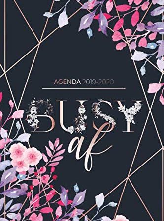 Agenda 2019 - 2020: Busy AF - Agenda Giornaliera Agosto 2019 a Dicembre 2020 - Agenda Settimanale 2019 - 2020 | Journalier, Agende, Office e ... | Pianifica i tuoi appuntamenti quotidiani