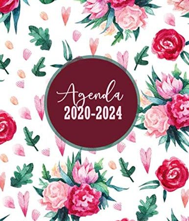 Agenda 2020-2024: Agenda Giornaliera 60 Mesi | Agenda 2020-2024 Settimanale | Calendario, Diario, Pianificatore Mensile, Formato A4 | Copertina Flessibile