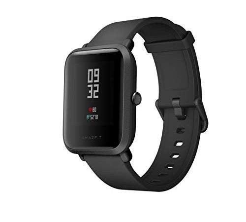 Amazfit Bip Xiaomi Smartwatch Cardiofrequenzimetro GPS da Ciclismo Activity tracker Fitness Sport versione internazionale Black