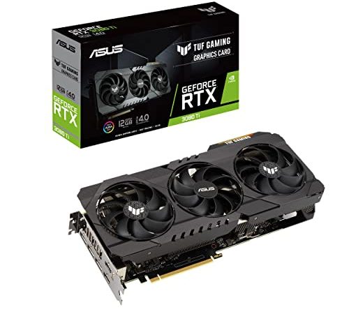 ASUS TUF Gaming GeForce RTX 3080 Ti Scheda Grafica, 12 GB GDDR6X, PCIe 4.0, 2 HDMI 2.1, 3 DisplayPort 1.4a, OpenGL 4.6, Tre Ventole a Doppio Cuscinetto, PSU Raccomandata 850W, GPU Tweak II, Nero