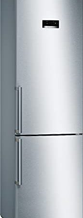 Bosch Elettrodomestici Serie 4, Frigo-congelatore combinato da libero posizionamento, 203 x 60 cm, inox-easyclean KGN393IEQ