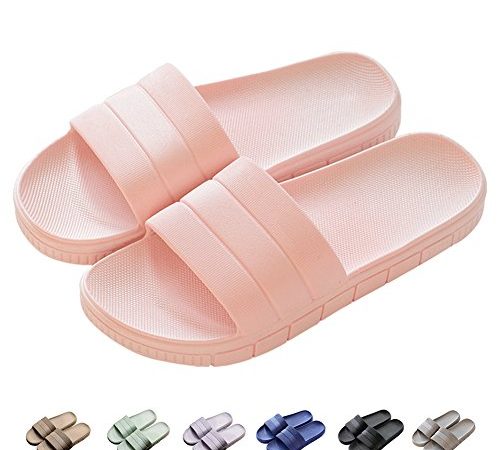 Ciabatte da Mare Uomo & Donna & Coppia, Fascetta Larga, Pantofola Sandalo Tipo Ciabatta Perfetto per L'Estate, Rosa, EU 38/39 (250mm)