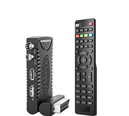 Decoder Digitale Terrestre DVB-T2 H.265 HEVC Main 10 Bit, Ricevitore Digitale Terrestre TV HD Riceve TUTTI i canali gratuiti, Supporta SCART HDMI Multimedia PVR USB WiFi [2in1 Telecomando Universale]