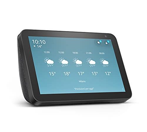 Echo Show 8 (1ª generazione, modello 2019) | Schermo intelligente con Alexa | Resta sempre in contatto con l'aiuto di Alexa | Antracite