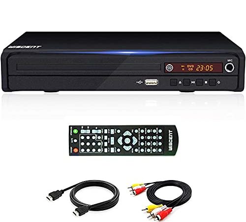 Lettore DVD compatto per TV, lettore DVD multi-regione, MP3,Mpeg4, lettore DVD / CD per uso domestico, con HDMI / AV / USB / MIC