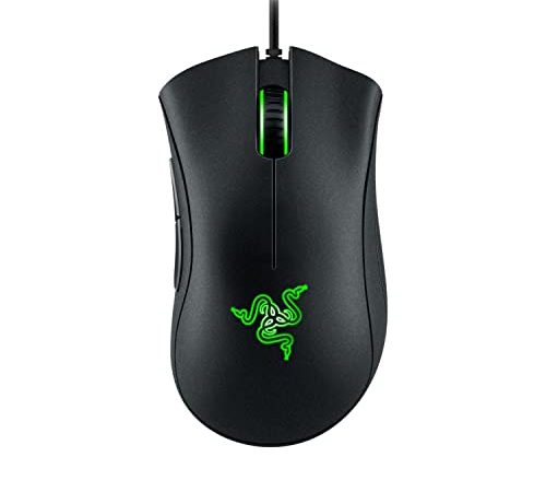 Razer DeathAdder Essential - Mouse da gioco essenziale con sensore ottico da 6.400 DPI - Mouse da gioco essenziale con sensore ottico da 6.400 DPI (Forma ergonomica,5 pulsanti hyperesponse) Nero