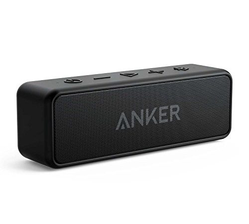 Speaker Bluetooth Portatile Anker SoundCore 2 con suono stereo 12W, Bluetooth 5, BassUp, impermeabile IPX7, 24h di autonomia, associazione stereo WiFi, cassa bluetooth da casa, esterno, viaggi;