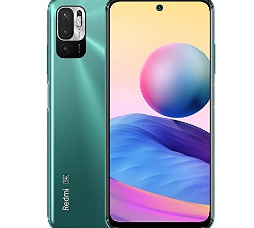 Xiaomi Redmi Note 10 5G Smartphone,4 GB 128 GB Telefono Cellulare,6.5"FHD + DotDisplay,MediaTek Dimensity 700,Tripla Fotocamera (48MP + 2MP + 2MP + 8MP),Versione Globale(Verde)