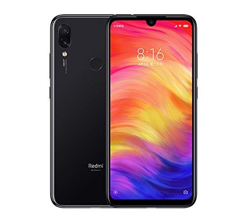 Xiaomi Redmi Note 7 Smartphones 6,3'' Schermo intero, Dual SIM, 4GB RAM + 64GB ROM, Snapdragon 660 Mobile, processore Octa-Core, Colore Space Black