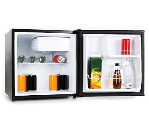 Melchioni ARTIC47LT Mini frigo bar con congelatore, Silenzioso, 47L, Compressore e freezer, Frigorifero piccolo portatile da camera, Frighetto per ufficio, B&B, Hotel