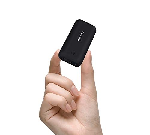 Mini Power Bank 10000mAh Leggero, Caricatore Portatile Type-C Veloce (2.4A Totale) con 1 Uscite e 2 Ingressi di Tipi Compatibile Universale con Tutti i Telefoni