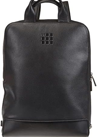 Moleskine - Classic Device Bag Verticale, Zaino Porta PC in Pelle per Laptop, Tablet, Notebook e iPad fino a 15'', Borsa da Ufficio e Lavoro, Dimensioni 30 x 8.5 x 40 cm, Colore Nero