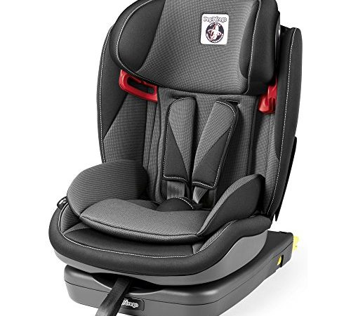 Peg Perego Seggiolino da Viaggio 1-2-3 Via, Gruppo 1/2/3 (9-36kg), Crystal Black