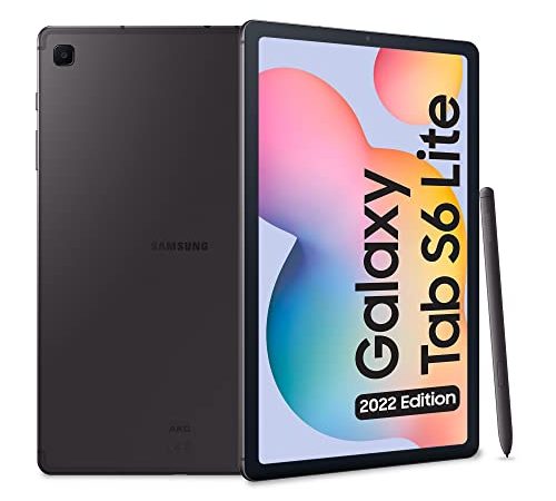 Samsung Galaxy Tab S6 Lite (2022), S Pen, Tablet, 10.4 Pollici Touchscreen LCD TFT, Wi-Fi, RAM 4 GB, 64 GB espandibili, Batteria 7040 mAh, Tablet Android 12 Oxford Gray [Versione italiana] 2022