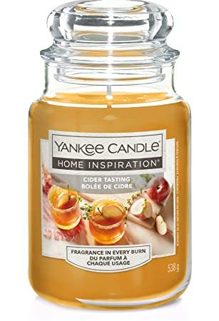 Yankee Candle - Home Inspiration, Candela in Barattolo, Fragranza Sidro di Mela, Idea Regalo (Sidro di Mela, Giara Grande)