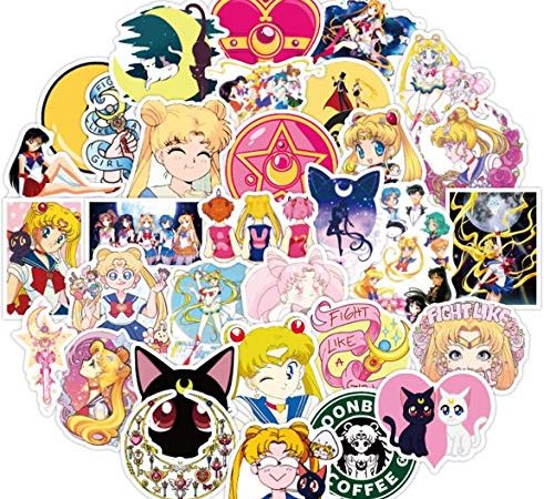 100pcs Sailor Moon adesivi anime adesivi in ​​vinile decalcomanie per auto moto bagagli skateboard laptop