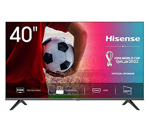 Hisense 40AE5000F TV LED FULL HD 40", Bezelless, USB Media Player, Tuner DVB-T2/S2 HEVC Main10