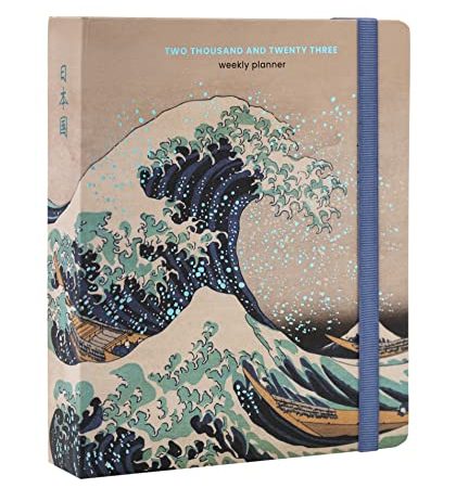 Kokonote: Agenda Settimanale 2022-2023 Japanese Art Premium Edition, agenda kokonote 17 mesi da agosto 2022 a dicembre 2023, 16,5x20cm, ideale come agenda universitaria, scolastica o lavoro