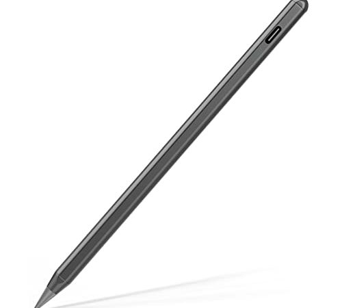 Penna stilo per iPad, iPad Pen Active Stylus Pen con Palm Rejection, Magnetica per Apple iPad 2018-2022, iPad Stilo Pencil per iPad 6/7/8/9, iPad Air 3/4/5, iPad Mini 5/6, iPad Pro 11"/12,9" 3/4/5