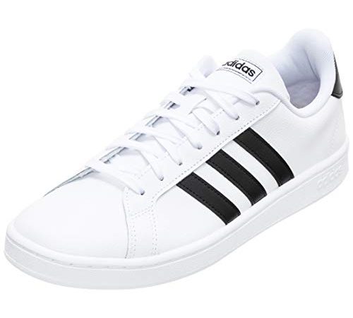 adidas Grand Court, Scarpe Sportive Uomo, Bianco (Cloud White/Core Black/Cloud White), 44 EU