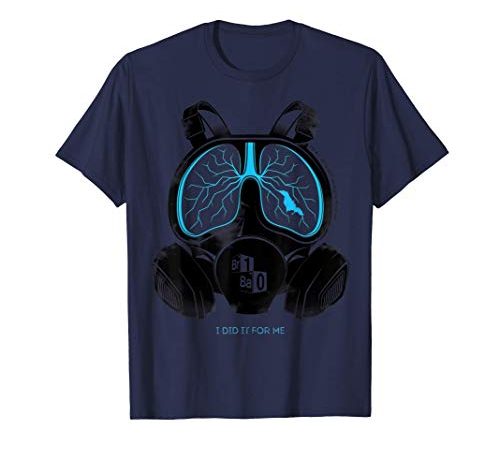 Breaking Bad Lung Mask Text Poster Maglietta