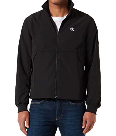 Calvin Klein Jeans Unpadded Harrington Giacca, CK Nero, S Uomo