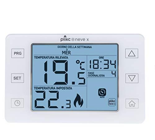 Cronotermostato settimanale digitale Plikc - Neve (Neve X)