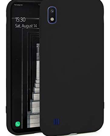 MyGadget Cover per Samsung Galaxy A10 (2019) - Custodia Protettiva in Silicone Morbido – Case TPU Flessibile/Antiurto/Antiscivolo/Ultrasottile - Nero