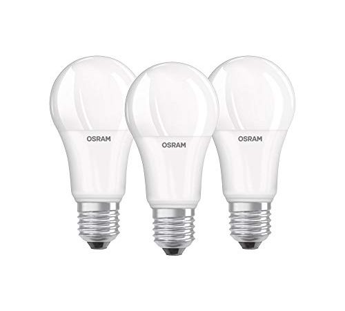 Osram Base Clas a Lampada LED E27, 13 W, Luce Calda, 3 Unità (Confezione da 1)